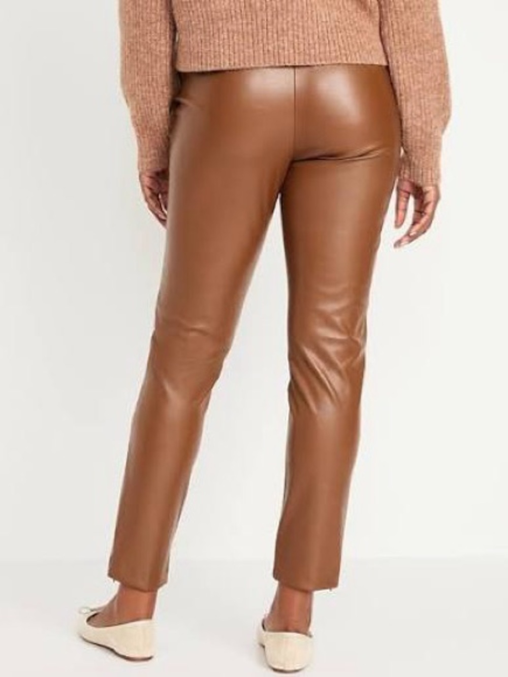 Old Navy Tan Faux Suede Pants